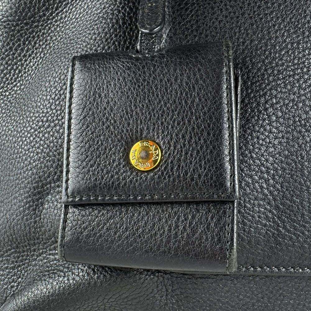 PRADA Black Leather Shoulder Bag - Picture 13 of 14